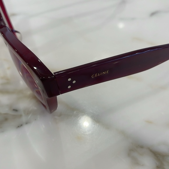 ⭐️Celine Translucent Red Frames Glasses—Frame Only—GORGEOUS!! Italy—Like New! - Picture 7 of 10
